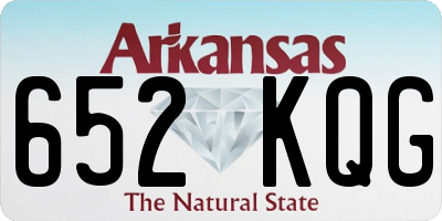 AR license plate 652KQG