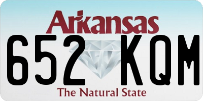 AR license plate 652KQM