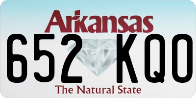 AR license plate 652KQO
