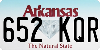 AR license plate 652KQR
