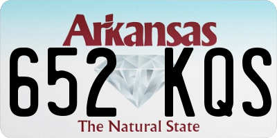 AR license plate 652KQS