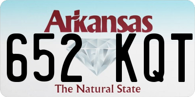 AR license plate 652KQT