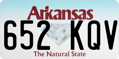 AR license plate 652KQV