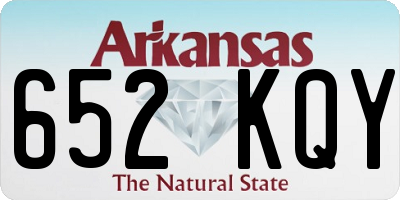 AR license plate 652KQY