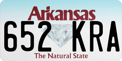 AR license plate 652KRA