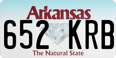 AR license plate 652KRB