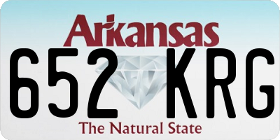 AR license plate 652KRG