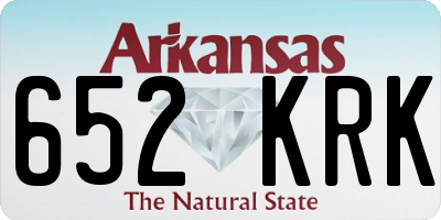 AR license plate 652KRK