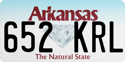 AR license plate 652KRL