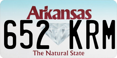 AR license plate 652KRM