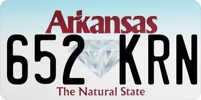 AR license plate 652KRN