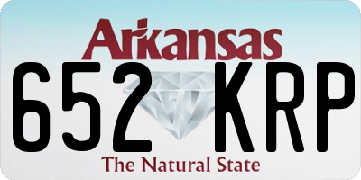 AR license plate 652KRP