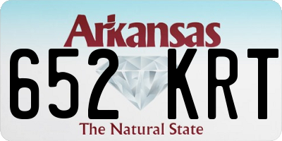 AR license plate 652KRT