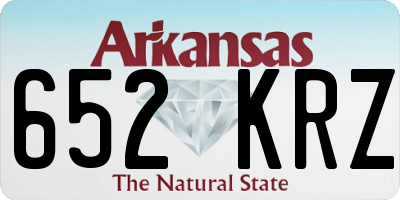 AR license plate 652KRZ