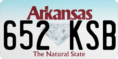 AR license plate 652KSB