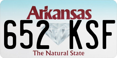 AR license plate 652KSF