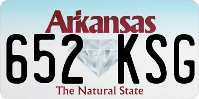 AR license plate 652KSG