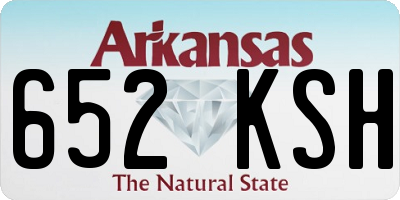 AR license plate 652KSH