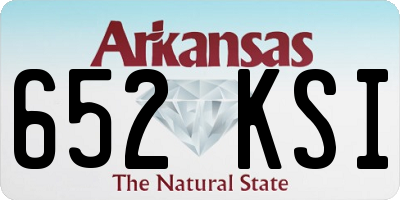 AR license plate 652KSI