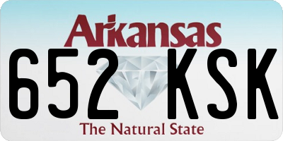 AR license plate 652KSK