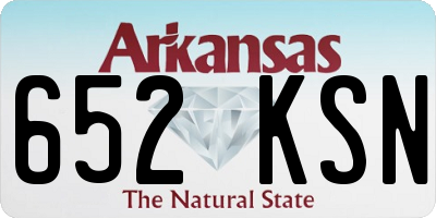 AR license plate 652KSN
