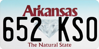 AR license plate 652KSO