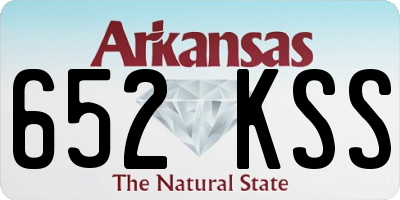 AR license plate 652KSS