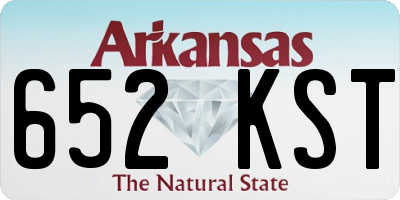 AR license plate 652KST