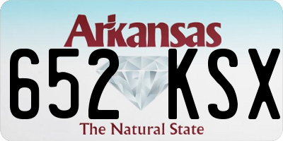 AR license plate 652KSX