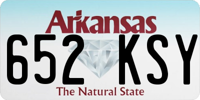 AR license plate 652KSY