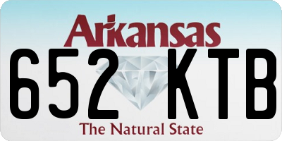 AR license plate 652KTB