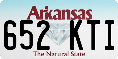 AR license plate 652KTI
