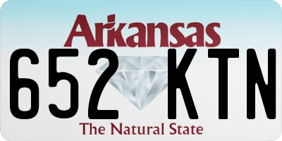 AR license plate 652KTN