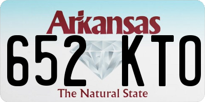 AR license plate 652KTO