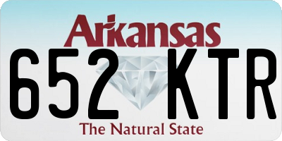 AR license plate 652KTR