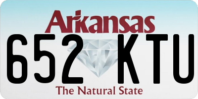 AR license plate 652KTU