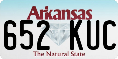 AR license plate 652KUC