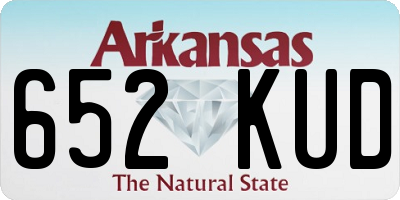 AR license plate 652KUD