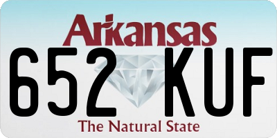 AR license plate 652KUF