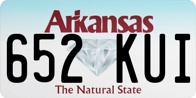 AR license plate 652KUI