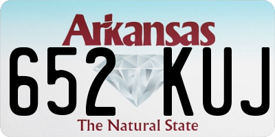 AR license plate 652KUJ