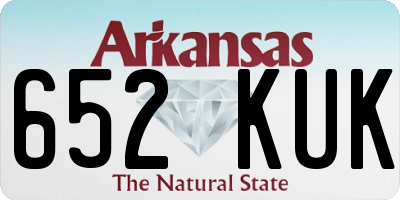 AR license plate 652KUK