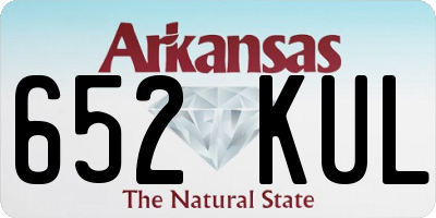 AR license plate 652KUL