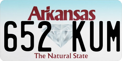 AR license plate 652KUM