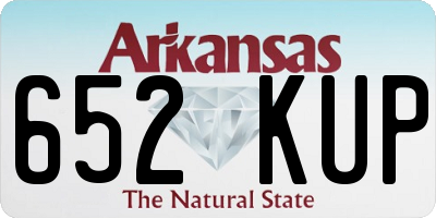 AR license plate 652KUP