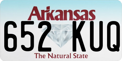 AR license plate 652KUQ