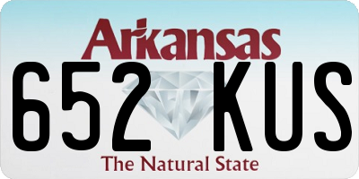 AR license plate 652KUS