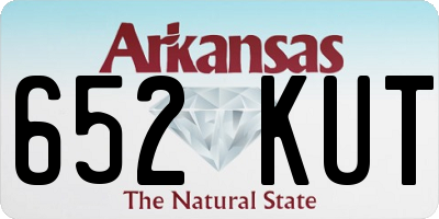 AR license plate 652KUT