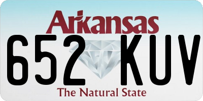 AR license plate 652KUV