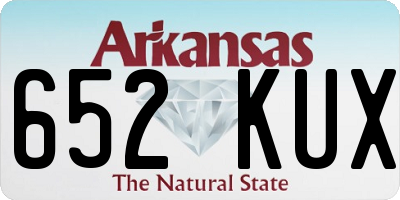 AR license plate 652KUX